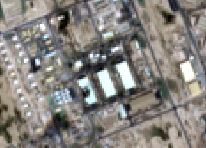Military base building close-up